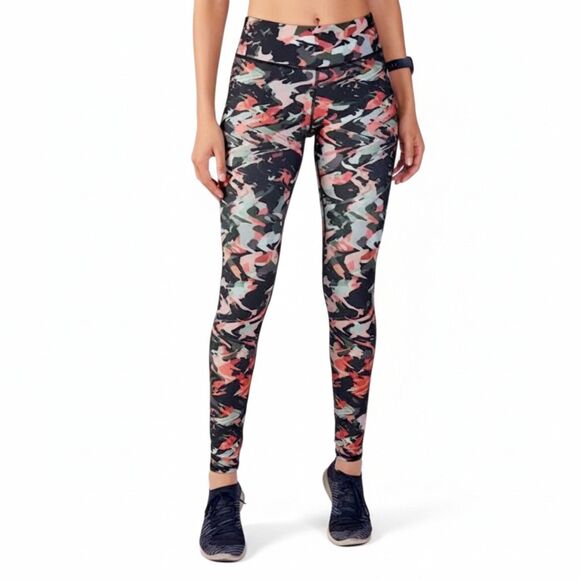 Fabletics Salar Terracotta Camo Mid-Rise Athletic Leggings Sz S - Discontinued! - Picture 1 of 12